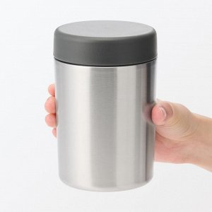 MUJI Wide-Mouth Insulated Soup Jar - термос-контейнер для супа, серебристый
