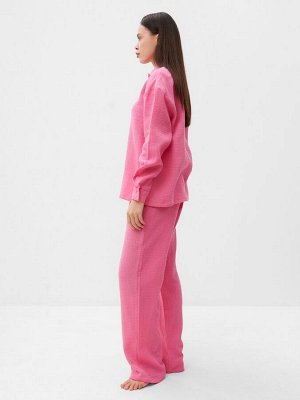 Комплект домашний женский (рубашка, брюки) KAFTAN Basic размер, розовый