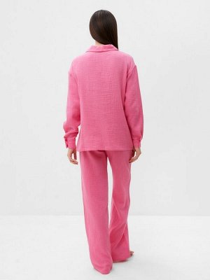 Комплект домашний женский (рубашка, брюки) KAFTAN Basic размер, розовый