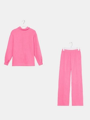 Комплект домашний женский (рубашка, брюки) KAFTAN Basic размер, розовый