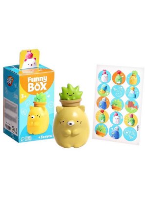 Игрушка - сюрприз Funny Box «Зверята»: фигурка, наклейки, МИКС