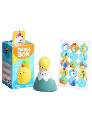 Игрушка - сюрприз Funny Box «Зверята»: фигурка, наклейки, МИКС