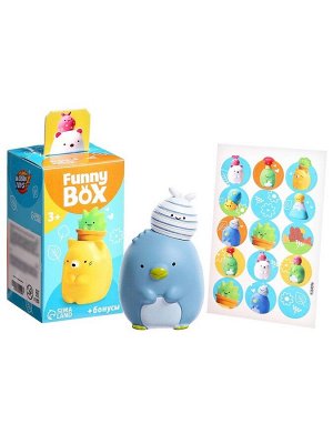 Игрушка - сюрприз Funny Box «Зверята»: фигурка, наклейки, МИКС