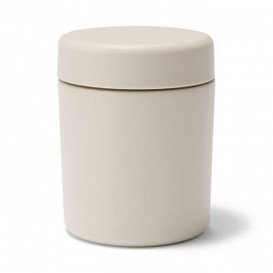 MUJI Wide-Mouth Insulated Soup Jar - термос для супа с широким горлом, серо-бежевый