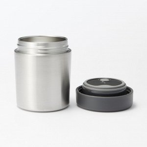 MUJI Wide-Mouth Insulated Soup Jar - термос для супа с широким горлом, серебристый