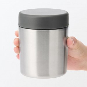 MUJI Wide-Mouth Insulated Soup Jar - термос для супа с широким горлом, серебристый