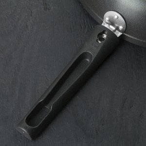 Сковорода KUKMARA «Традиция», 26?6 см, стеклянная крышка, съёмная ручка