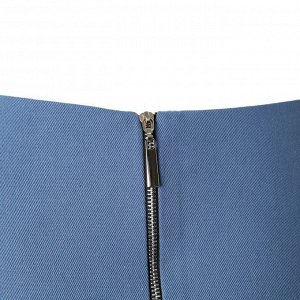 Юбка-баска женская джинсовая MIST: Denim, синий