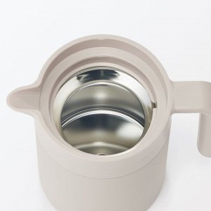 MUJI Wide Mouth Thermal Table Pot - настольный термопот с широким горлом, серо-бежевый