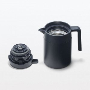 MUJI Wide Mouth Thermal Table Pot - настольный термопот с широким горлом, черный
