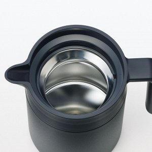 MUJI Wide Mouth Thermal Table Pot - настольный термопот с широким горлом, черный