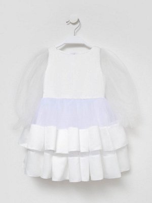 Платье нарядное детское KAFTAN, рост 86-92 см (28), белый