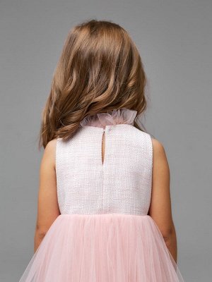 Платье нарядное детское MINAKU: PartyDress со стойкой цвет розовый 116