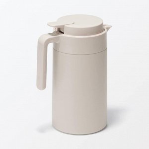 MUJI Wide Mouth Thermal Table Pot - настольный термопот с широким горлом, серо-бежевый