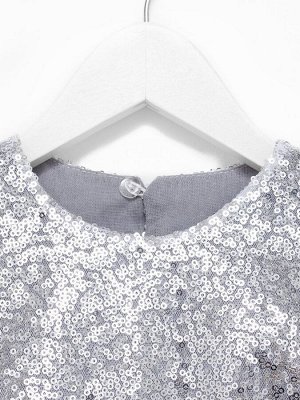 Платье детское с пайетками KAFTAN 32 (110-116 см), лиловый