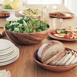 MUJI Acacia Deep Plate - глубокая тарелка из акации