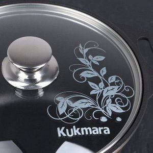Кастрюля KUKMARA «Традиция», 22?12,5 см, 3 л, стеклянная крышка