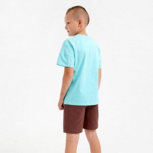 Футболка детская MINAKU:Basic line kids цвет голубой.