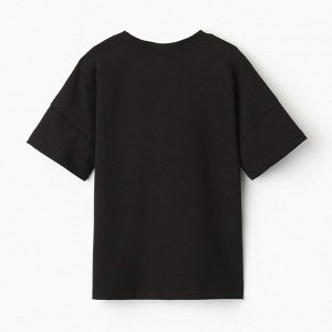 Футболка детская MINAKU:Basic line kids, чёрная.
