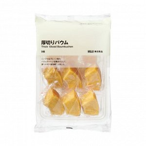 MUJI Thick-Cut Baumkuchen (Large Bag) – толстые кусочки классического баумкухена