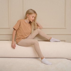 Легинсы для девочки MINAKU: Casual Collection KIDS, жемчужные.