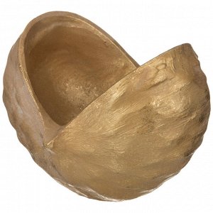 Декоративная подставка для мелочей "Грецкий орех" 16,5x15,8x13,4 см - Элегантный органайзер для вашего интерьера, 1 шт.
