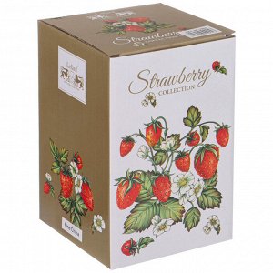 Стеклянная банка с крышкой "Strawberry" 600 мл, 11x16.5 см - Идеально для хранения продуктов!, 1 шт.