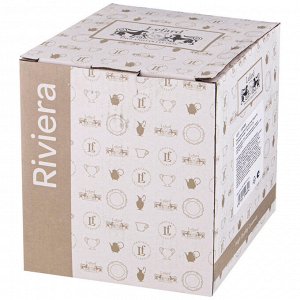 Элегантная банка для сыпучих продуктов "RIVIERA" 1160 мл (15,2x12,8x14,5 см), 1 шт.