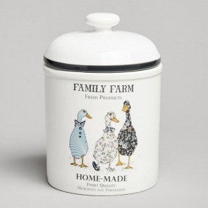 Банка для хранения "Family Farm" 850 мл, высота 17 см, 1 шт.