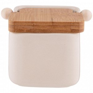 Стильная банка для сыпучих продуктов 200 мл (11x9x7.5 см), 1 шт.