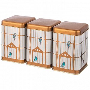 Набор контейнеров для хранения "Paradise Bird" (3 шт.) - 10,5х10,5х16 см, 1,7 л, 1 шт.