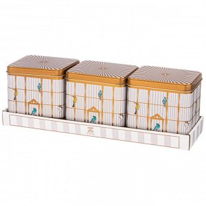 Элегантный набор контейнеров для хранения "Paradise Bird", 3 шт. (1 л, 8x12x12 см), 1 шт.