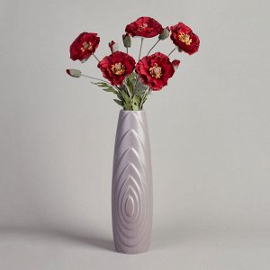 Искусственный цветок «Мак» высота 72 см, 1 шт.