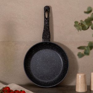 Сковорода с антипригарным покрытием "Black Marble", 20 см - Идеальный помощник на кухне!, 1 шт.