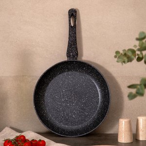 Сковорода с антипригарным покрытием "Black Marble", 26 см - идеальный помощник на кухне!, 1 шт.