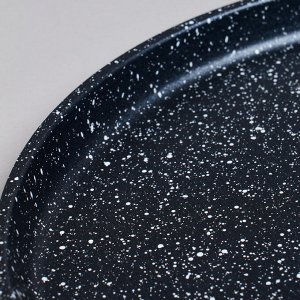 Блинная сковорода с антипригарным покрытием "Black Marble", 24 см, индукционное дно, 1 шт.