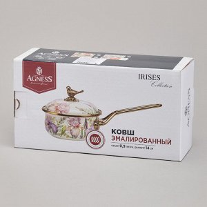 Ковш эмалированный Фландрия, 14 см / 0,9 л, 1 шт.