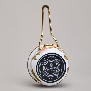 Agness Ковш эмалированный Фландрия, 14 см 0,9 л, 1 шт.