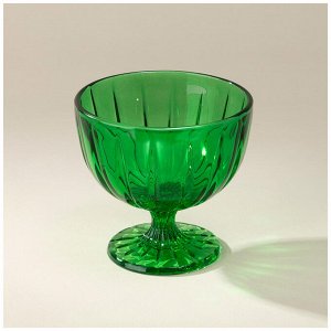 Креманка Celebration Green 11x11x10 см – Элегантная посуда для десертов, 1 шт.