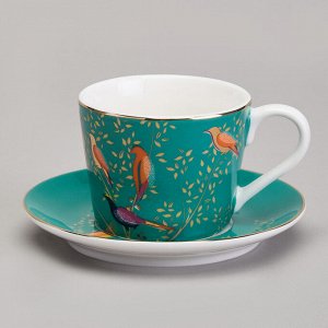 Кофейный набор "Golden Birds" на 2 персоны, 4 предмета, объем 120 мл, 1 шт.