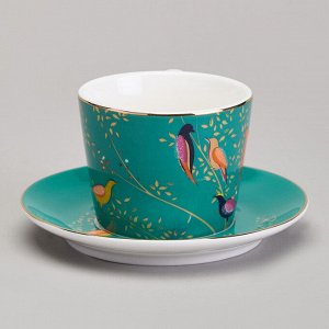 Кофейный набор "Golden Birds" на 2 персоны, 4 предмета, объем 120 мл, 1 шт.