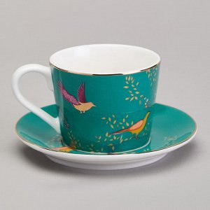 Кофейный набор "Golden Birds" на 2 персоны, 4 предмета, объем 120 мл, 1 шт.