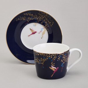 Кофейный набор "Golden Birds" на 2 персоны, 4 предмета, объем 120 мл, 1 шт.
