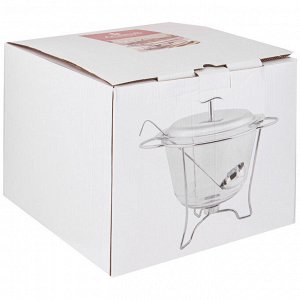 Элегантный мармит с половником, объем 3,9 л, размеры 32,5x27x24 см, 1 шт.