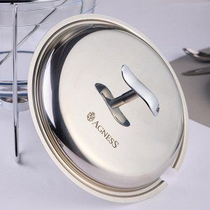 Элегантный мармит с половником, объем 3,9 л, размеры 32,5x27x24 см, 1 шт.
