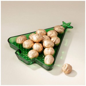 Салатник Celebration Green 25x19,5x2,5 см - Элегантное Блюдо для Праздничного Стола, 1 шт.