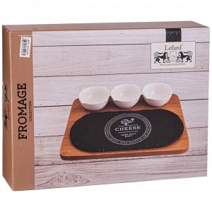 Элегантный набор для сыра "FROMAGE" из 5 предметов (31x23,5x1,5 см), 1 шт.