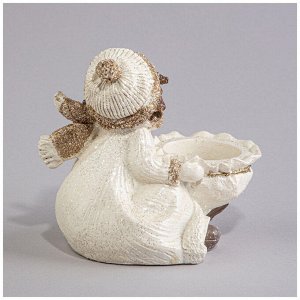 Элегантный подсвечник "Ангел" - 12,8х10,3х12 см