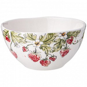 Салатник "Strawberry" 650 мл, 15,5x8 см – Яркий и Стильный, 1 шт.
