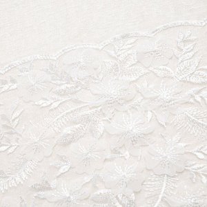 Футболка комбинированная с вышивкой, Буду тебе сниться (айвори)